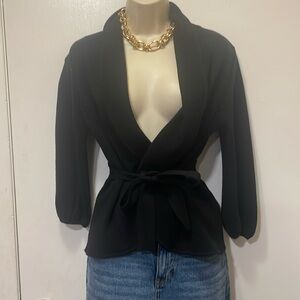BCBG BLACK SWEATER JACKET
